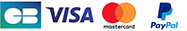 Paiement CB, Visa, MasterCard Paiement CB, Visa, MasterCard